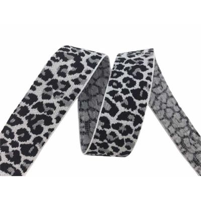 Leopárd mintás gumi szalag